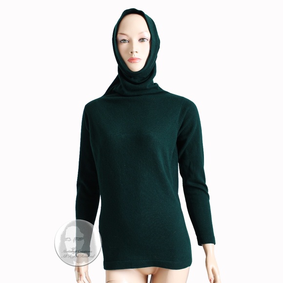 Bonnie Cashin Funnel Neck Sweater Cashmere Pullover Saks 5th Ave Rare Vintage - Picture 3 of 14